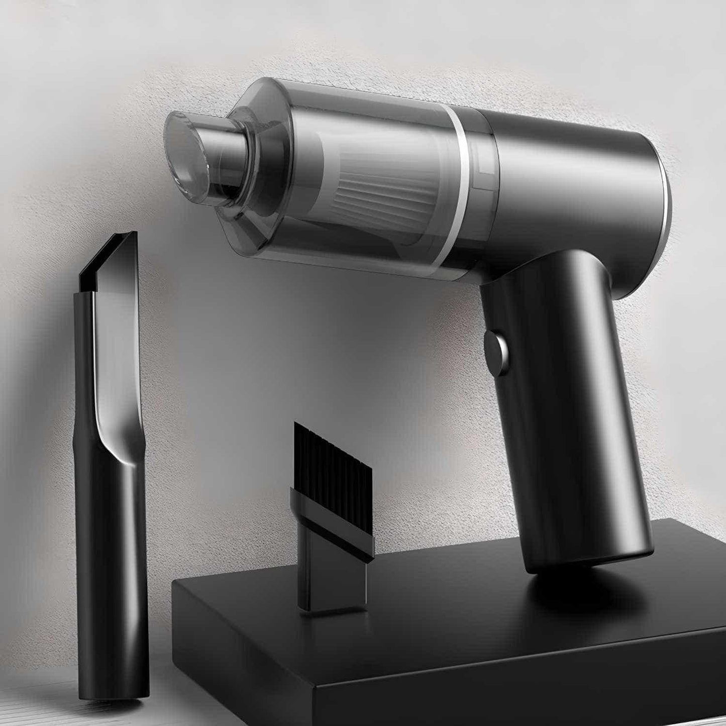 3 in 1 Portable Car Vacuum Cleaner with Blower | Powerful Suction, Reusable and USB Rechargeable| Wireless Handheld Vacuum for Car, Home and Travel