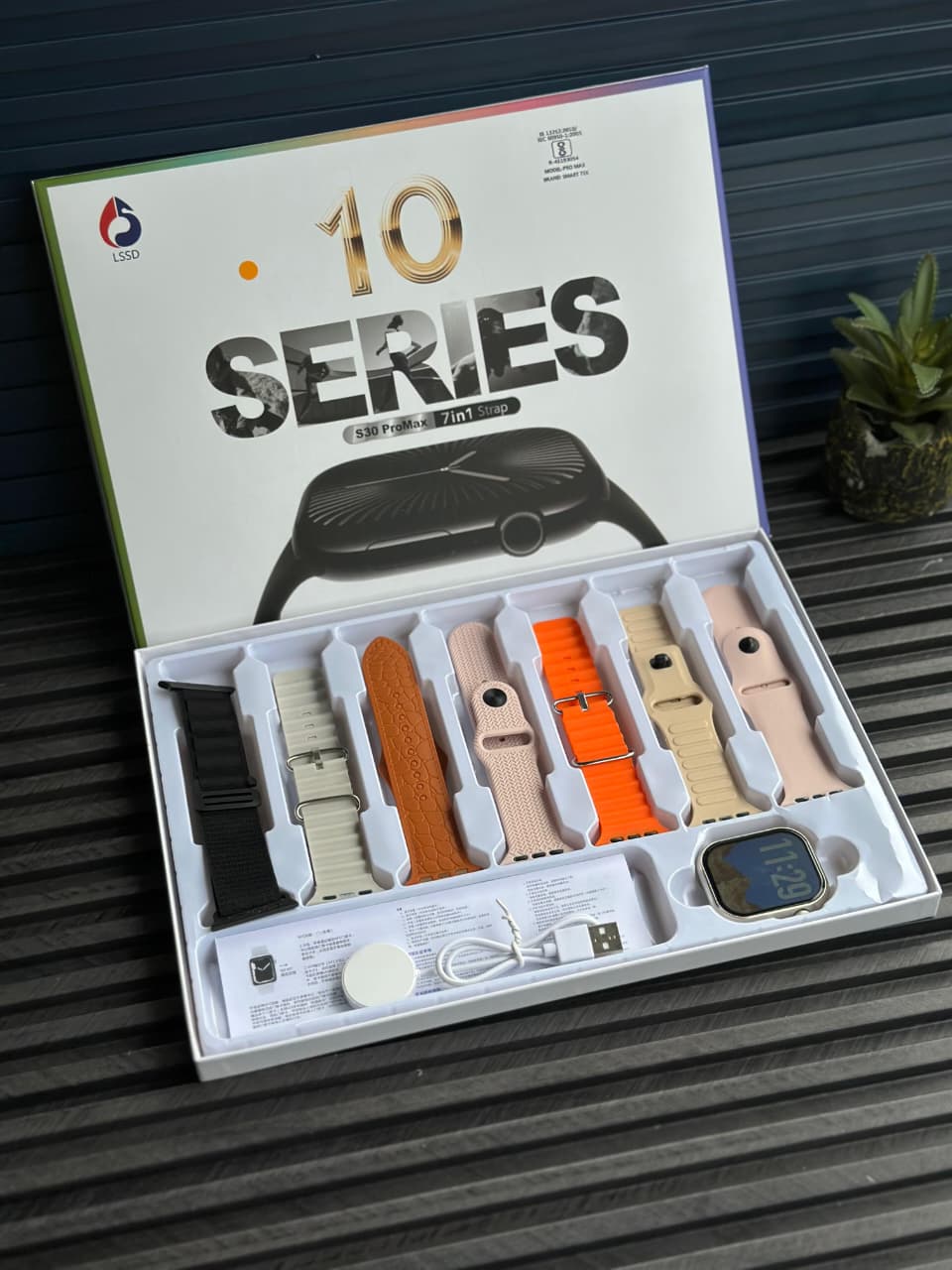 S30 Pro Max Series 10 Style Smartwatch - 7-in-1 Ultimate Combo Pack (49mm) - Bluetooth Calling & Health Tracking