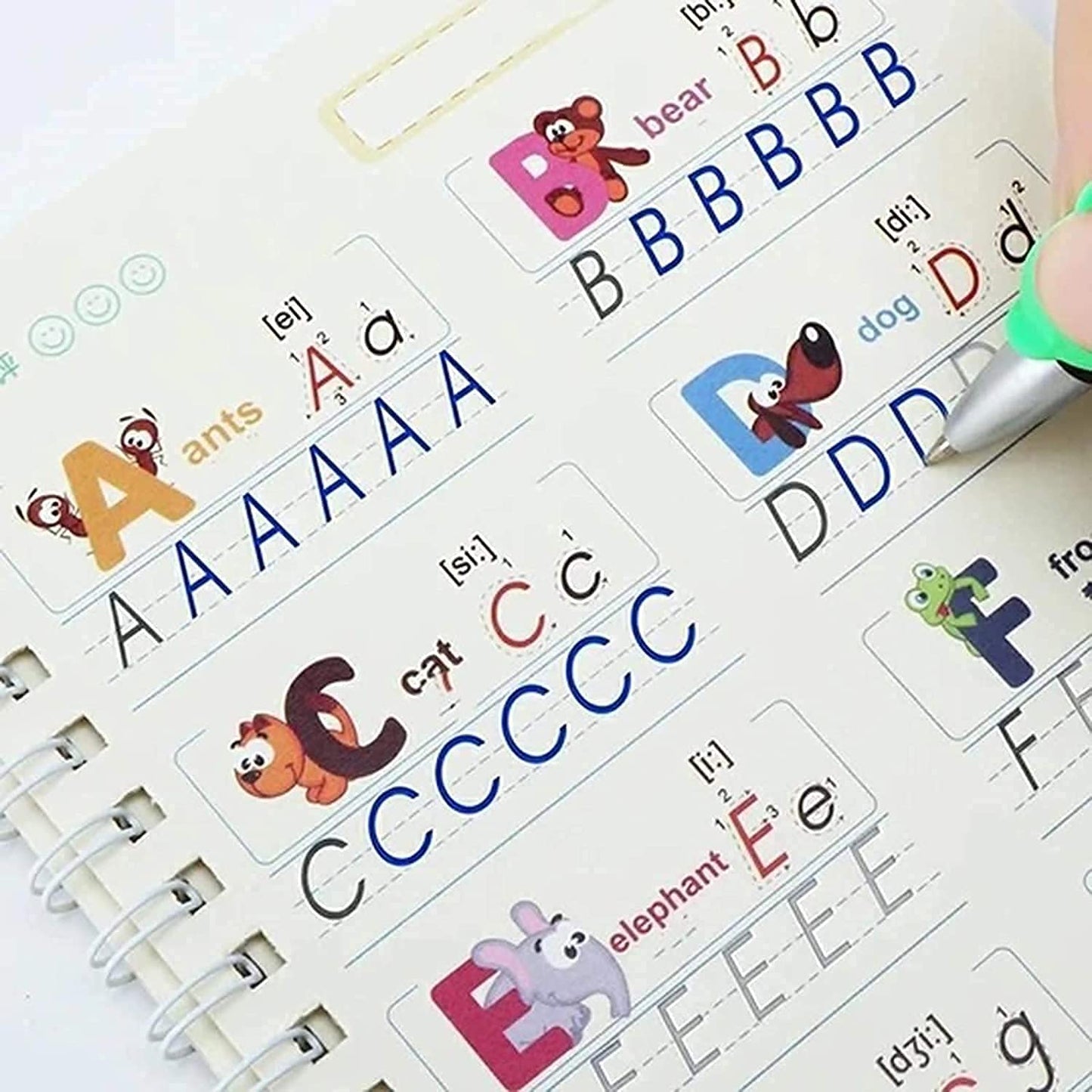 Sank Magic Practice Copybook | 4 BOOK +1 PEN + 10 REFILL