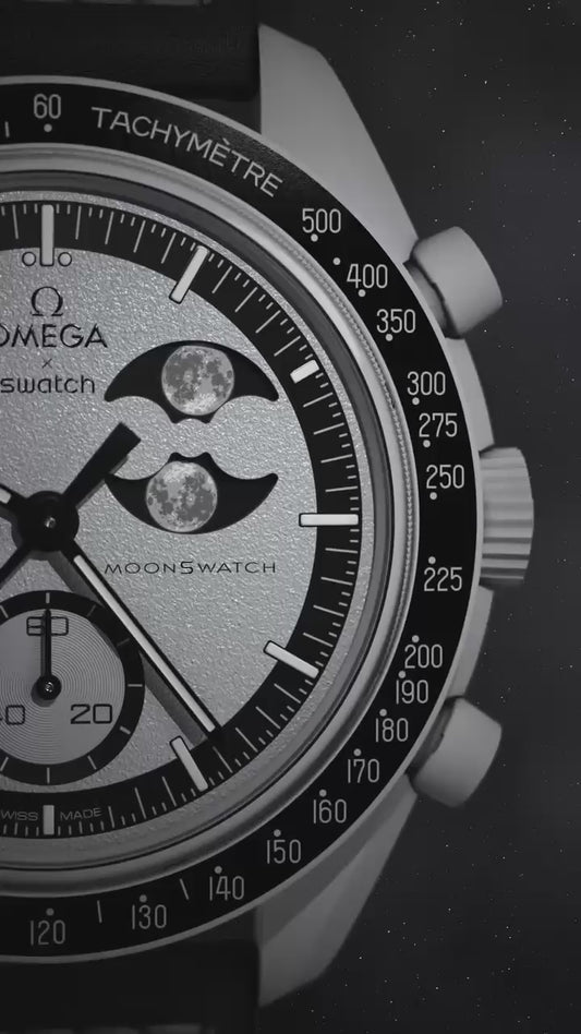 OMEGA X SWATCH "Mission to Moon" Style - Premium Replica Quartz Chronograph - 42mm Bioceramic Look